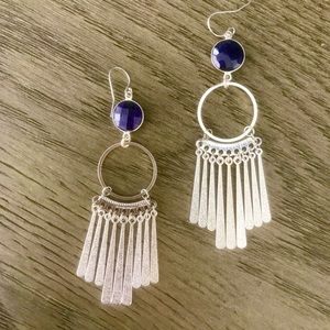 Sapphire Long Earrings